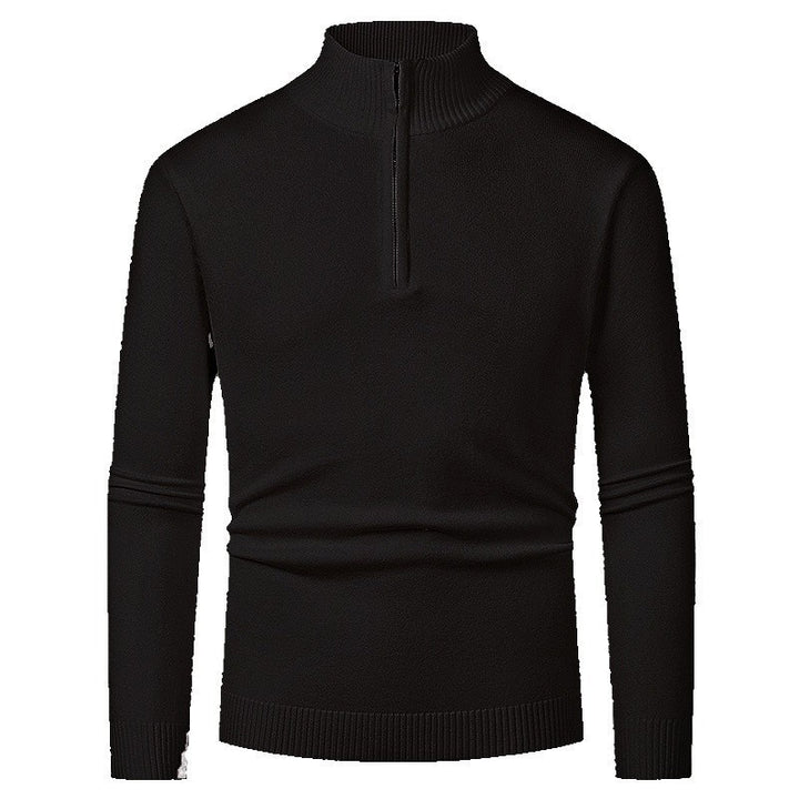 Elegant pullover for men with a turtleneck and full zipper Lune London