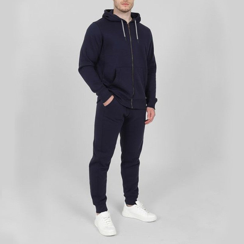 Men's sporty jogging suit set with practical pockets and high collar Lune London