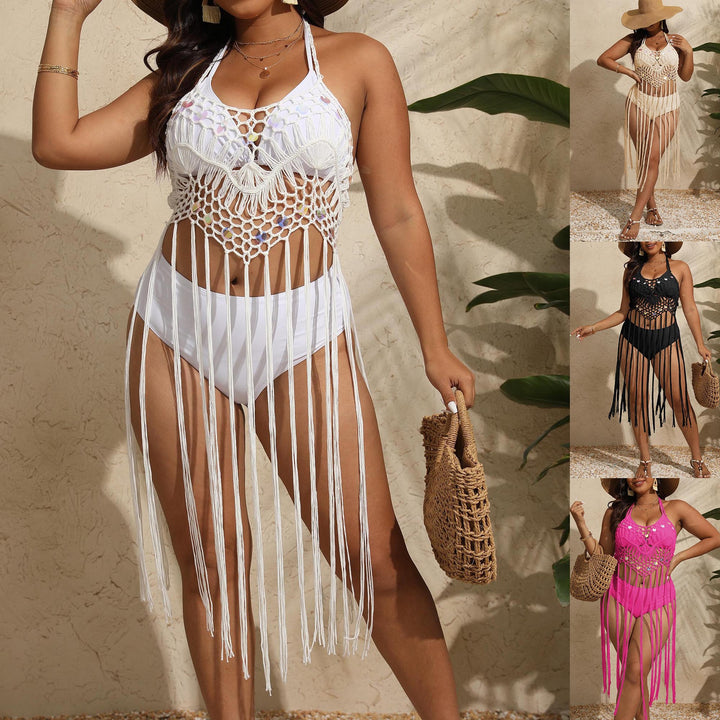 Lune London crochet halter bikini set for women