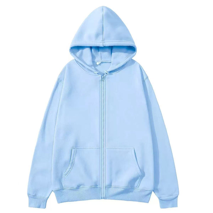 Hooded jacket for ladies in high-quality cotton blend with full zipper Lune London