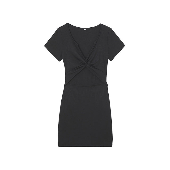 Chic Knot Mini Dress Women