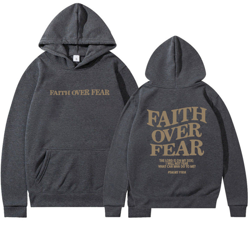 Women's hoodie with inspirational lettering and high-quality cotton Lune London