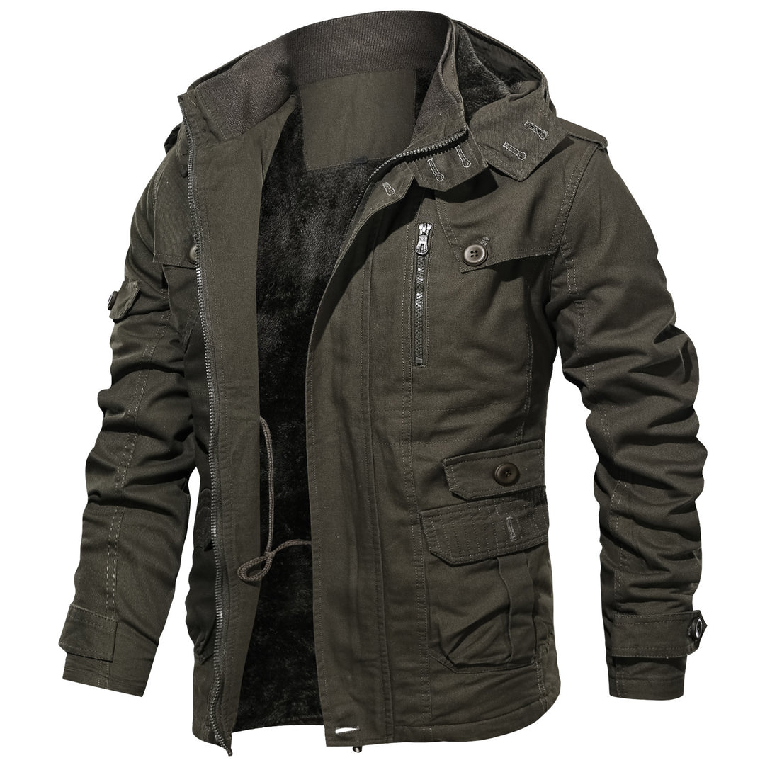 Multifunctional outdoor jacket for men with cozy inner lining Lune London