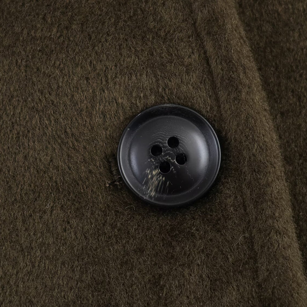 Ladies oversized elegant coat with removable faux fur collar Lune London