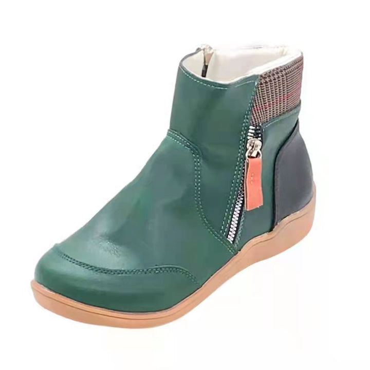 Comfortable women's boots with trendy zipper and ergonomic sole Lune London