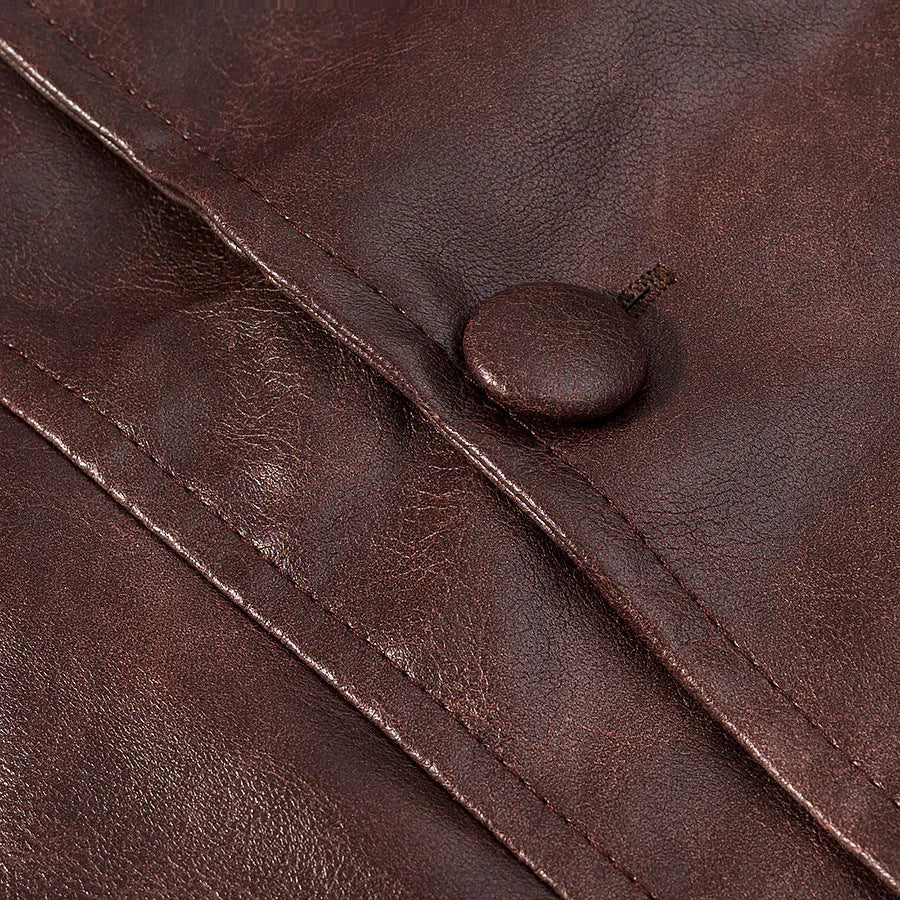 Fashion faux leather jacket for ladies with a unique cut and stylish pockets Lune London