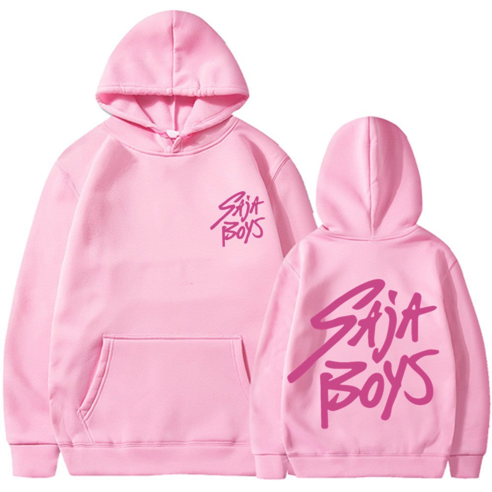 Women's hoodie with distinctive lettering and kangaroo pocket Chic & Stil