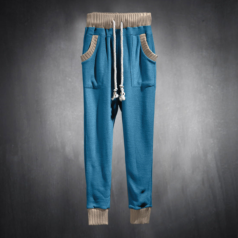 Casual men's jogger pants with side pockets and elastic waistband Lune London