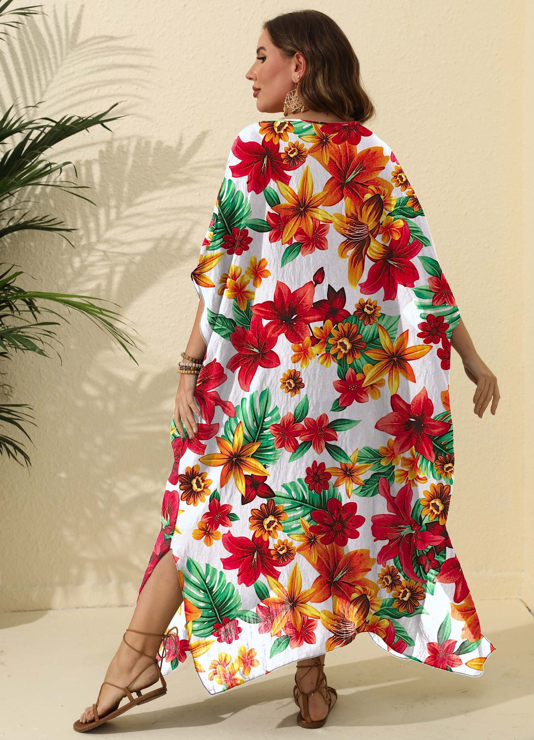 Lune London Floral Maxi Cover-up Dress for Women