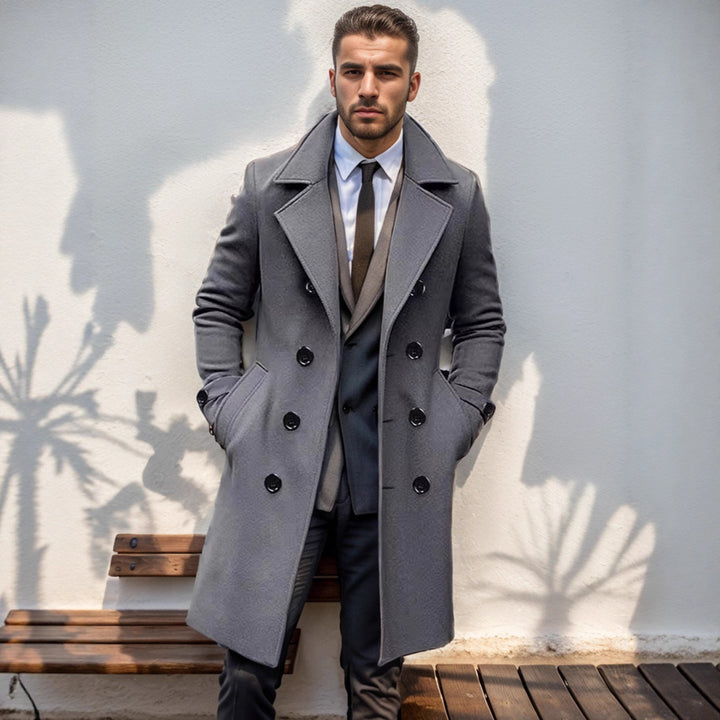 Elegant wool coat for men Lune London