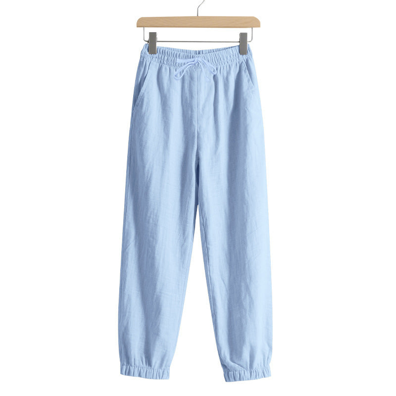 Men's leisure jogger pants with elastic waistband and side pockets Lune London