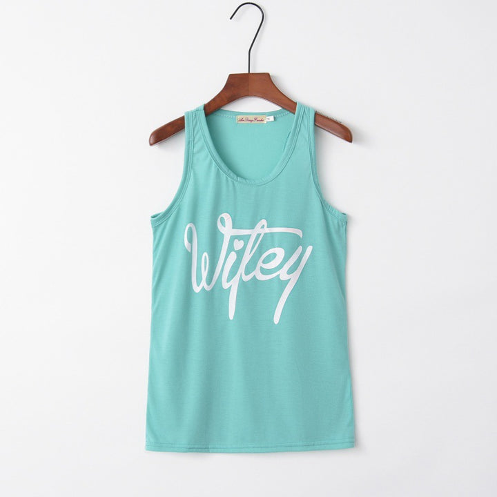 Débardeur pour femmes avec des lettrages tendance Chic & Stil