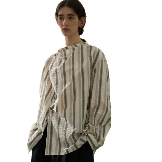 Striped cotton blouse for ladies Lune London