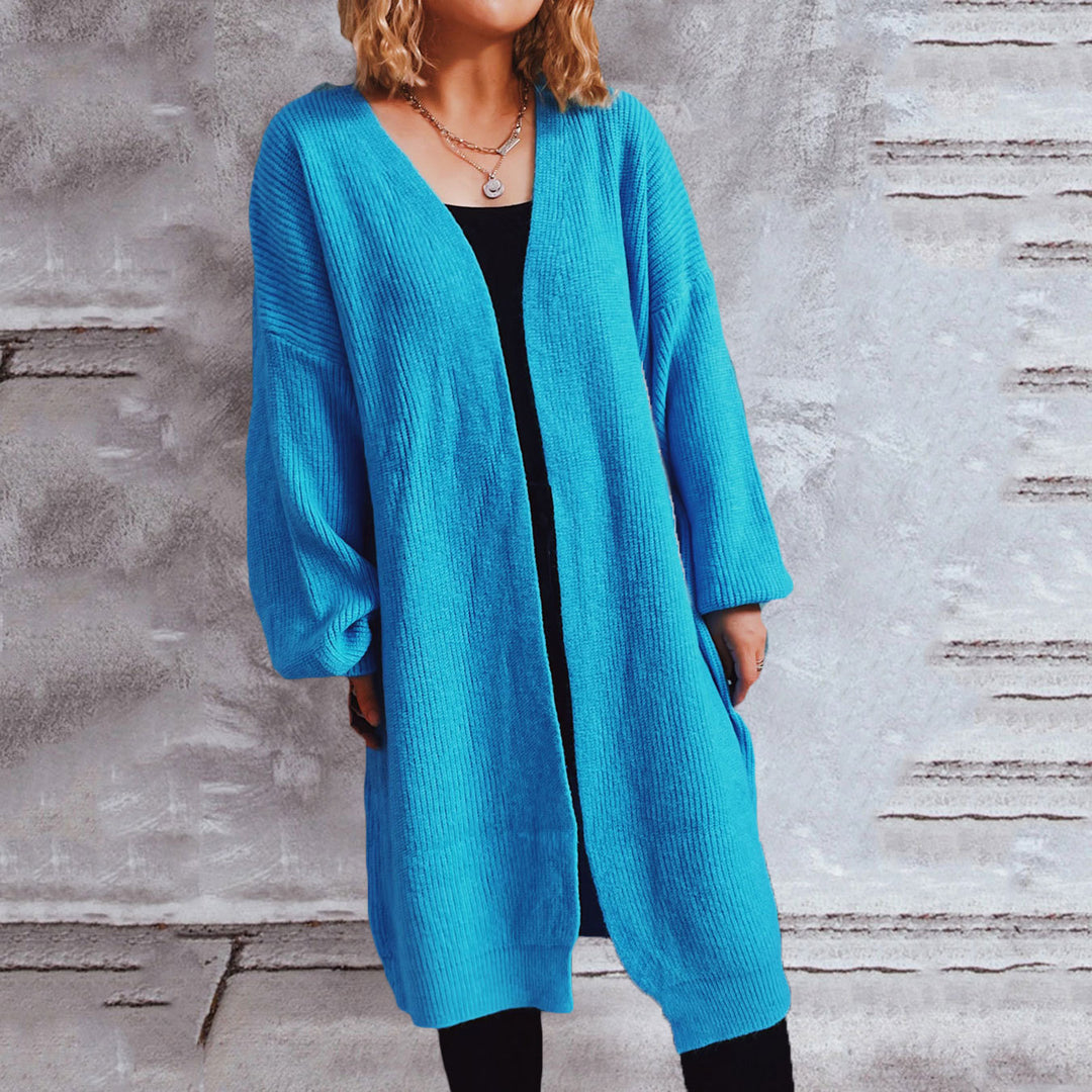 Cardigan oversized femme avec décolleté en V profond et coupe décontractée Chic & Stil