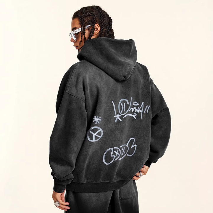 Hoodie Femme Imprimé Graffiti Chic & Stil