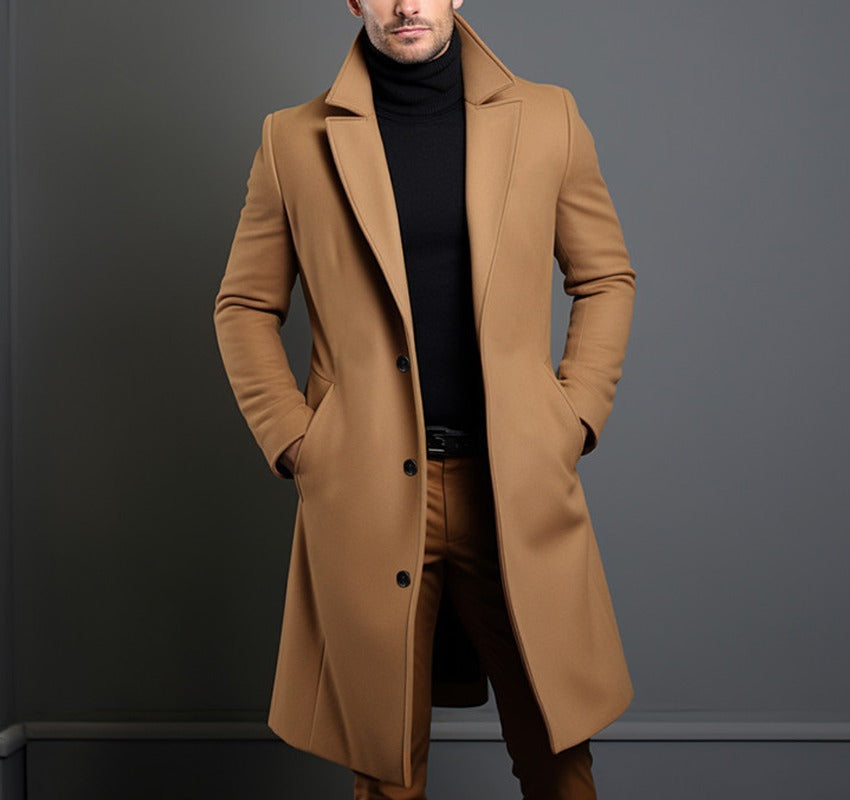 Men's Elegant Wool Coat Lune London