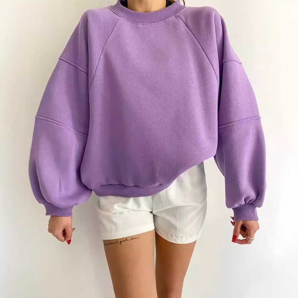 Oversized sweatshirt for women with puff sleeves Lune London