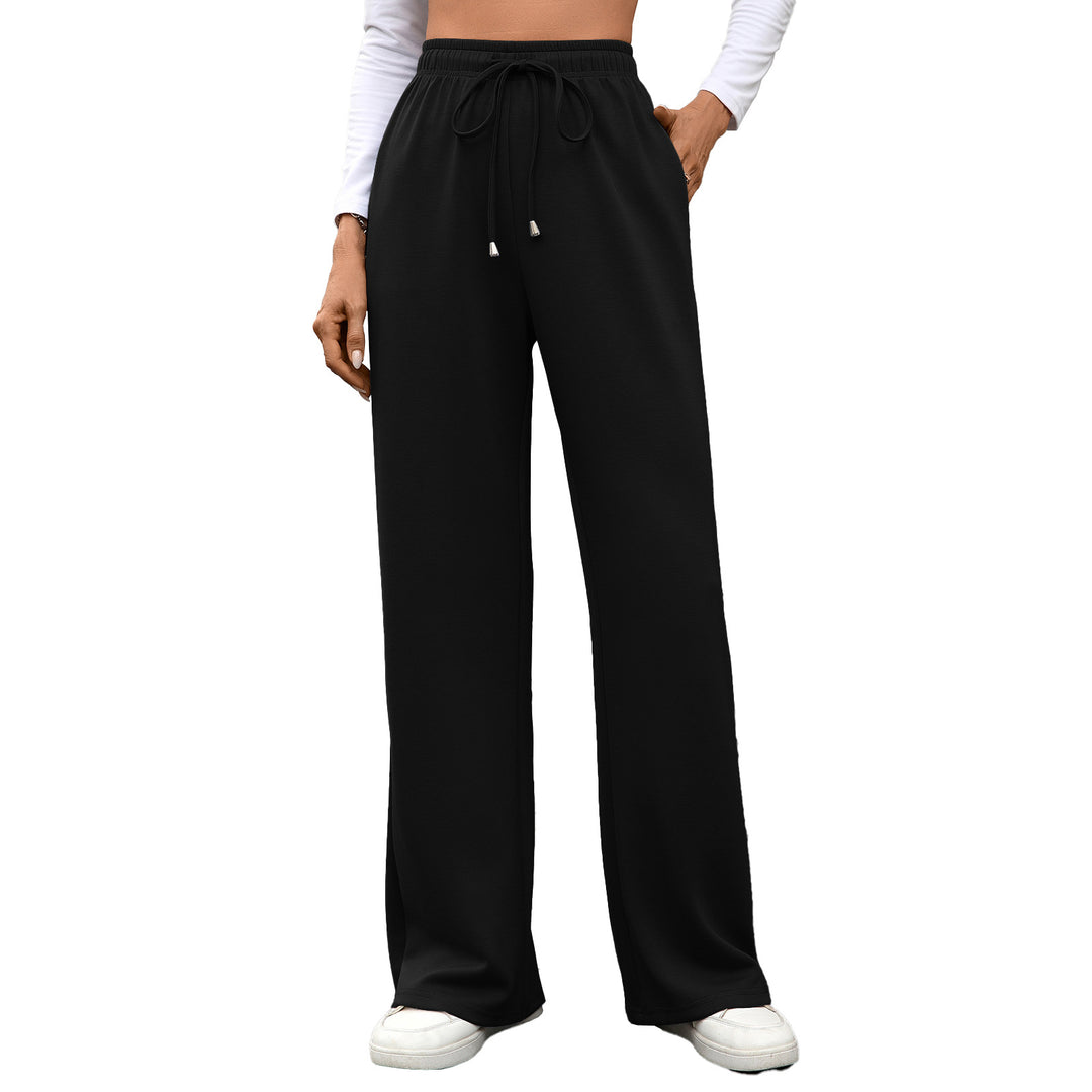 Loose cotton lounge pants for women with elastic waist Lune London