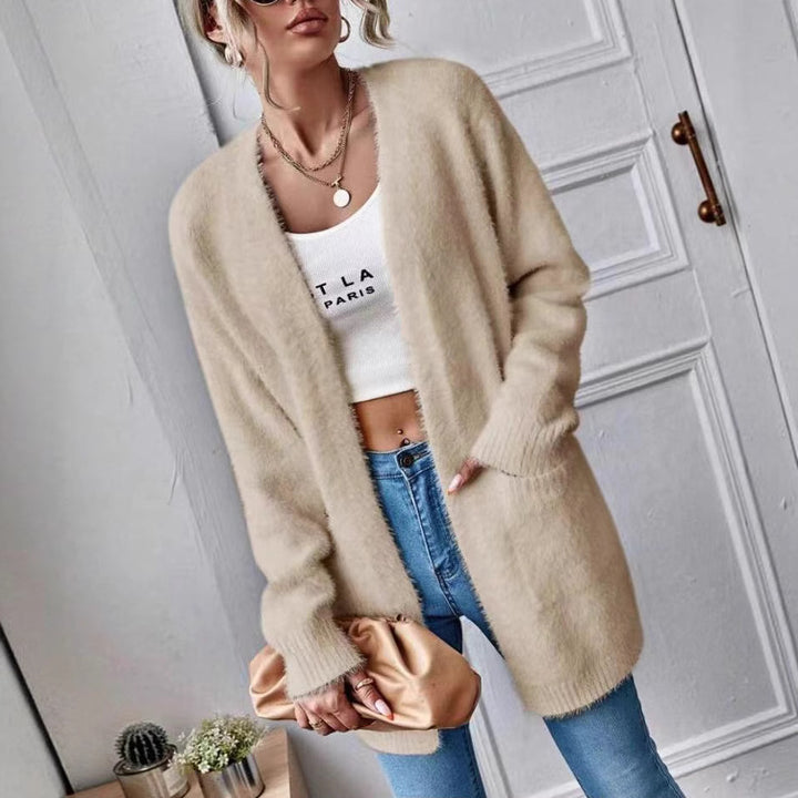 Ladies open cardigan cozy in soft material Lune London