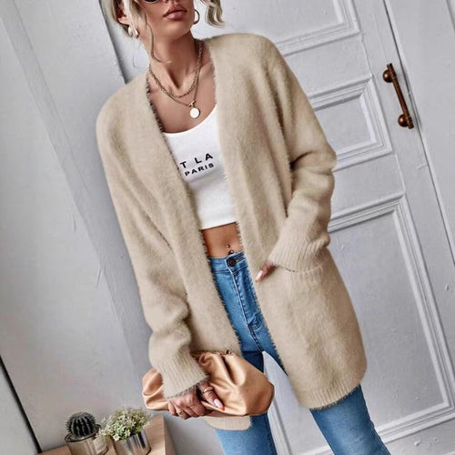 Ladies open cardigan cozy in soft material Lune London