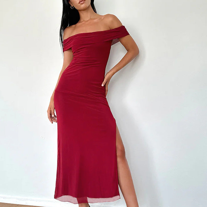 Maxi Dress Ruffles Off-Shoulder Lune London for Women