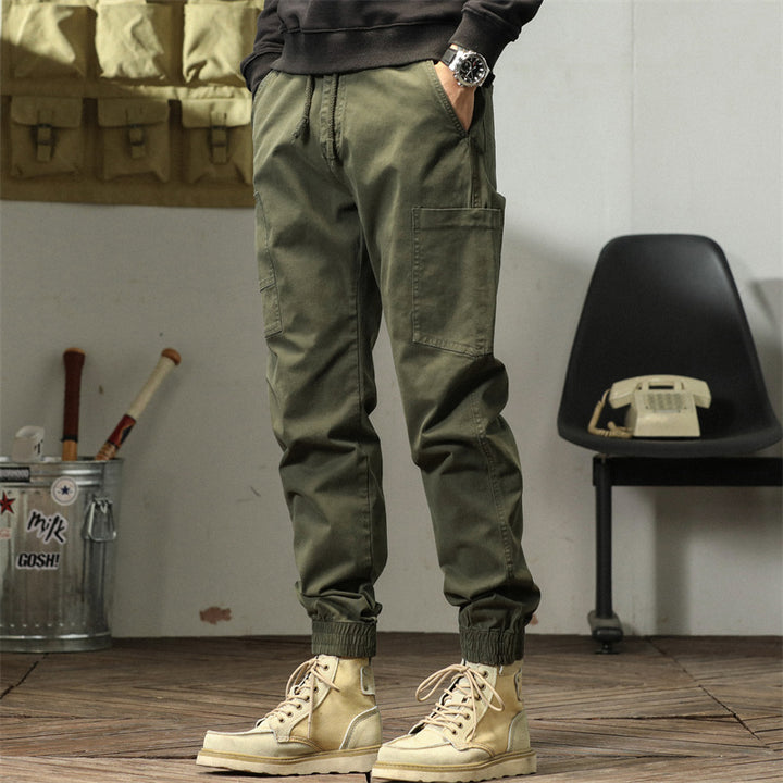 Pantalon cargo confortable pour hommes avec poches latérales pratiques Lune London