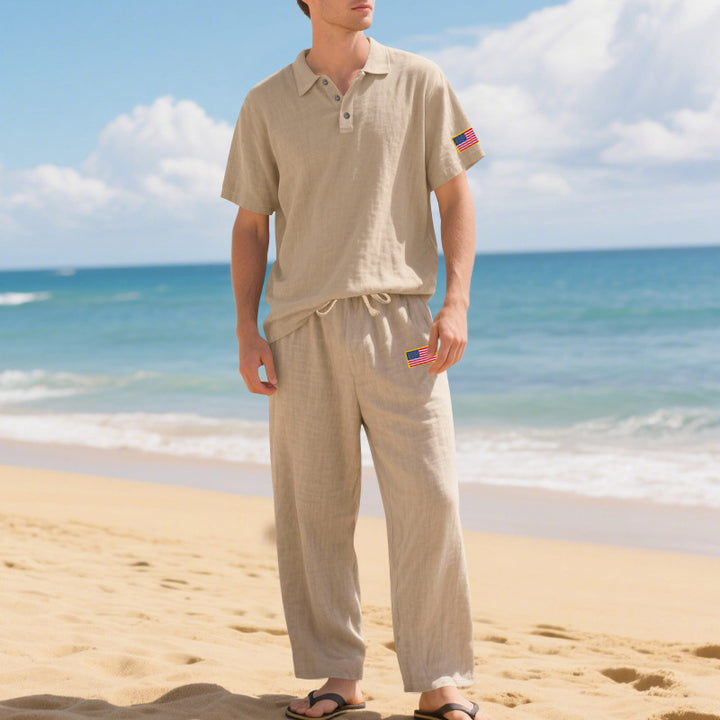 Casual men's set with a high-quality care dress and an elastic waist Lune London