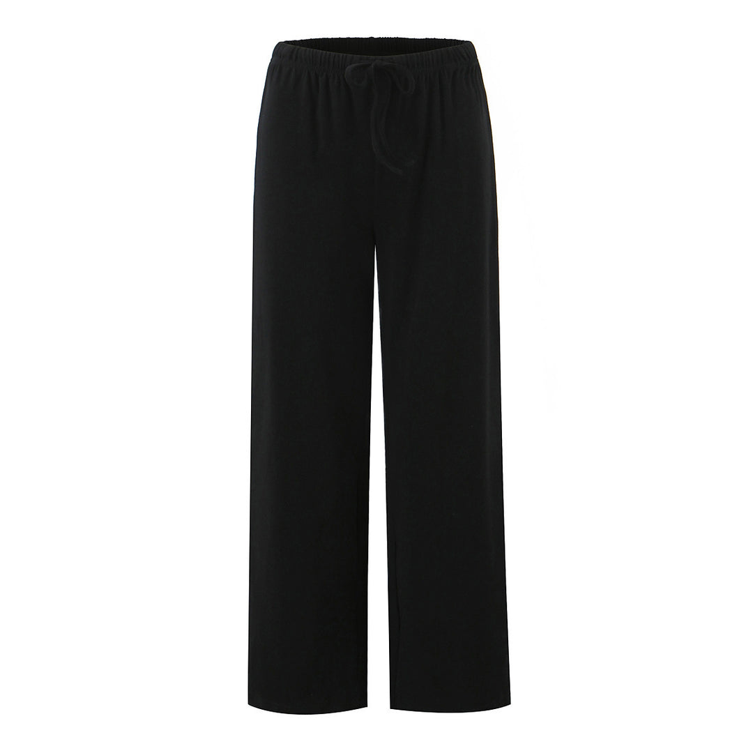 Wide striped pants for women with elastic waist Lune London