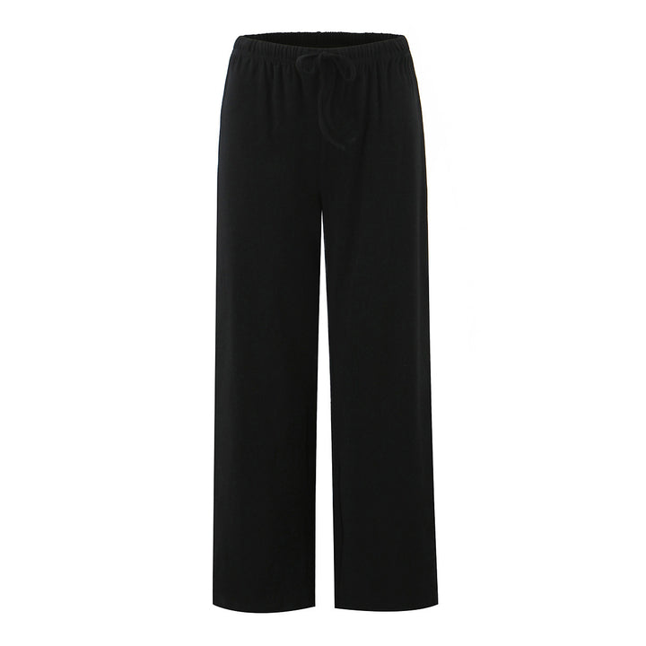 Wide striped pants for women with elastic waist Lune London