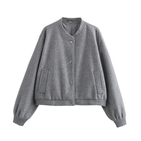 Women’s button sports jacket with practical pockets Lune London