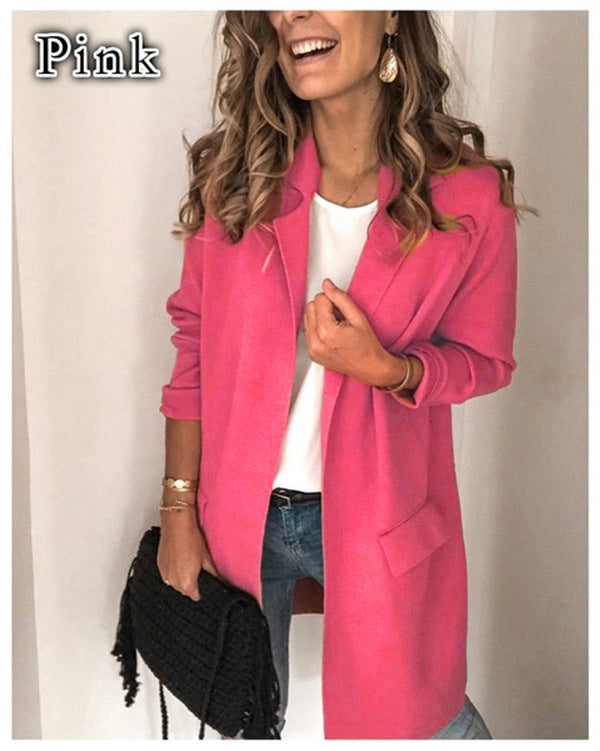 Elegant long women's coat with pockets Lune London