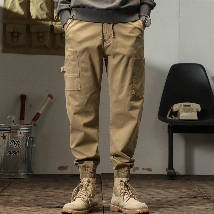 Pantalon cargo confortable pour hommes avec poches latérales pratiques Lune London