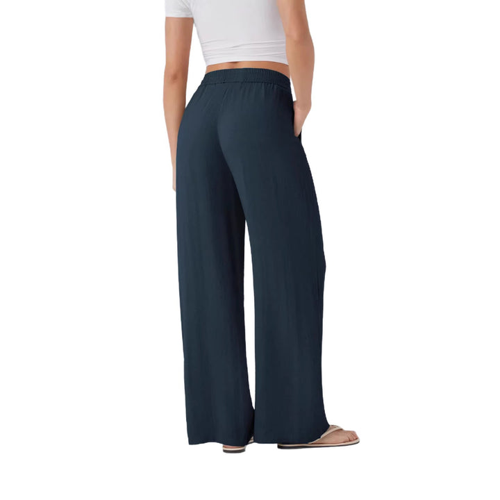 Pantalons palazzo larges pour femmes avec taille élastique et poches pratiques Chic & Stil
