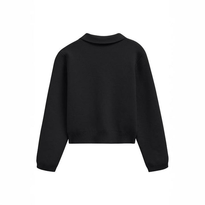 Women's knit jacket with button details and side pockets Lune London