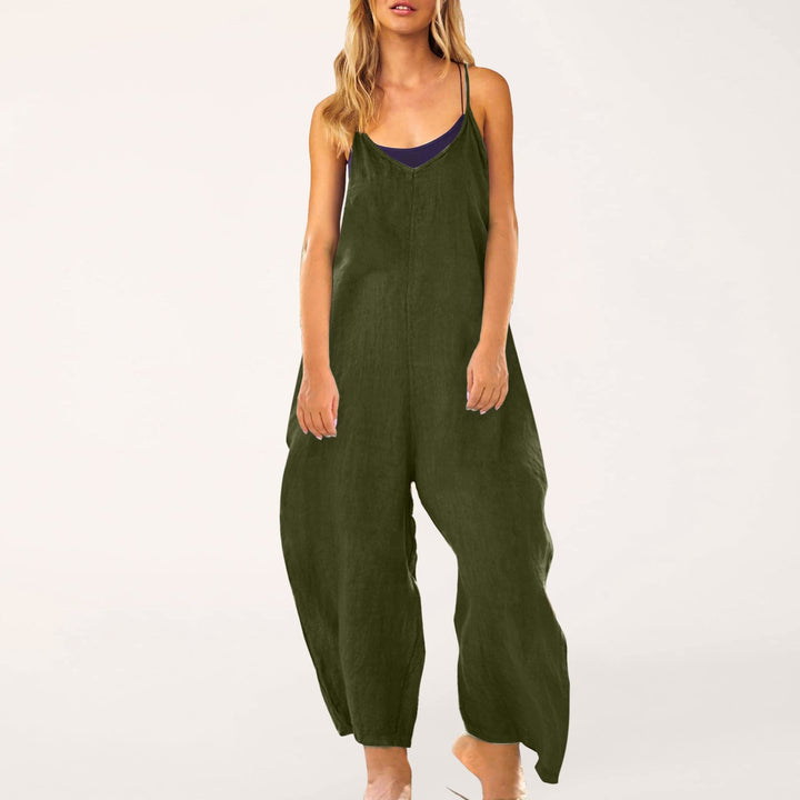 Ladies Leisure Spaghetti Strap Overall Lune London