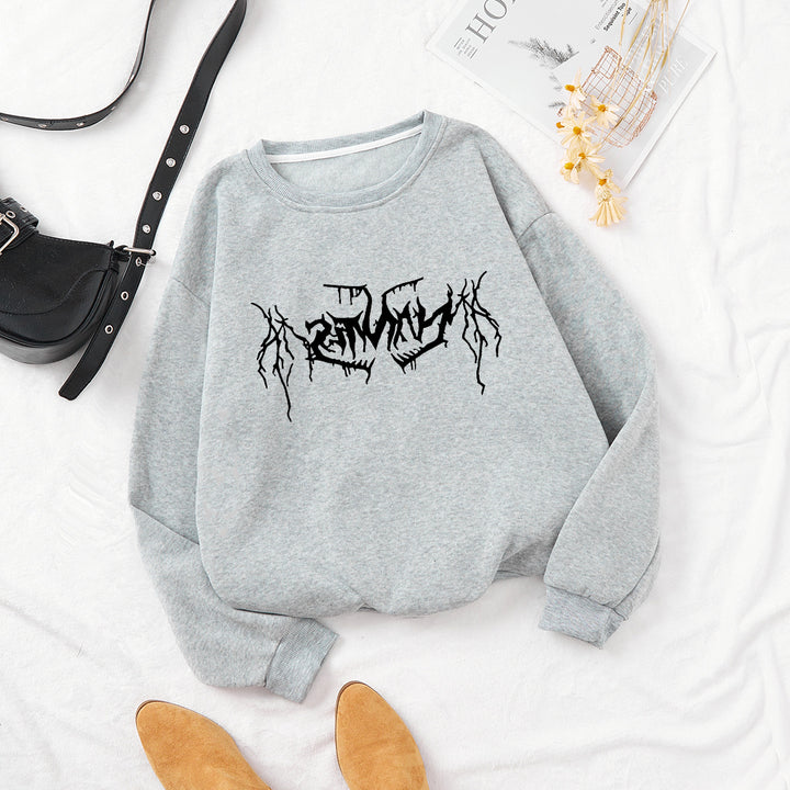 Women's casual sweatshirt with modern graphic design Chic & Stil