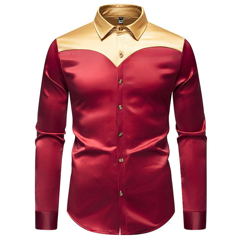 Elegant shirt for men with contrasting collar and button placket Lune London