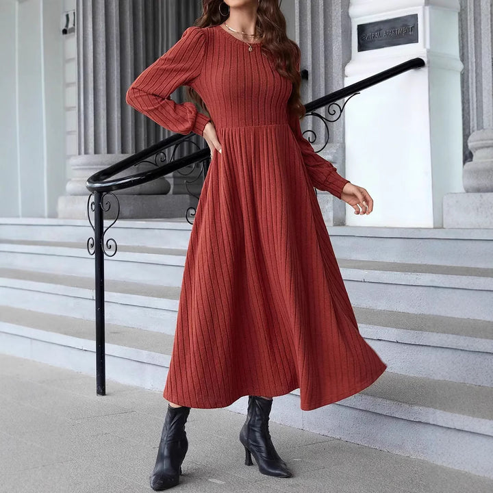 Lune London Long Sleeve Knit Maxi Dress for Women