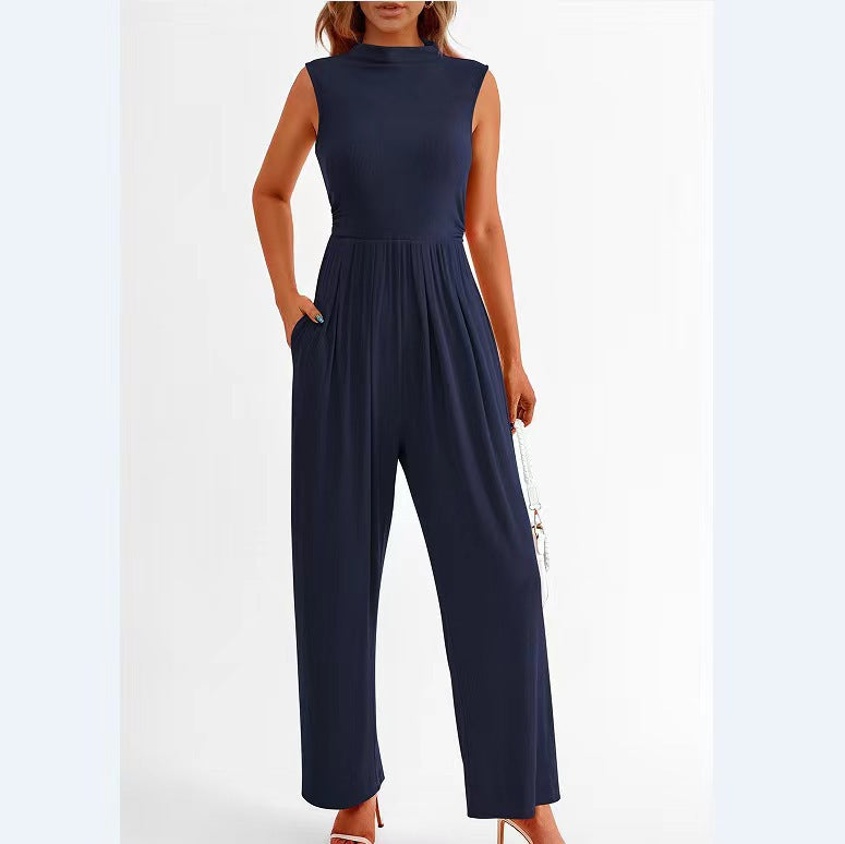 Elegant Woman Flowy Jumpsuit Lune London