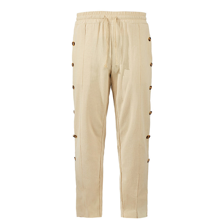 Comfortable women's joggers with chic and stylish button details