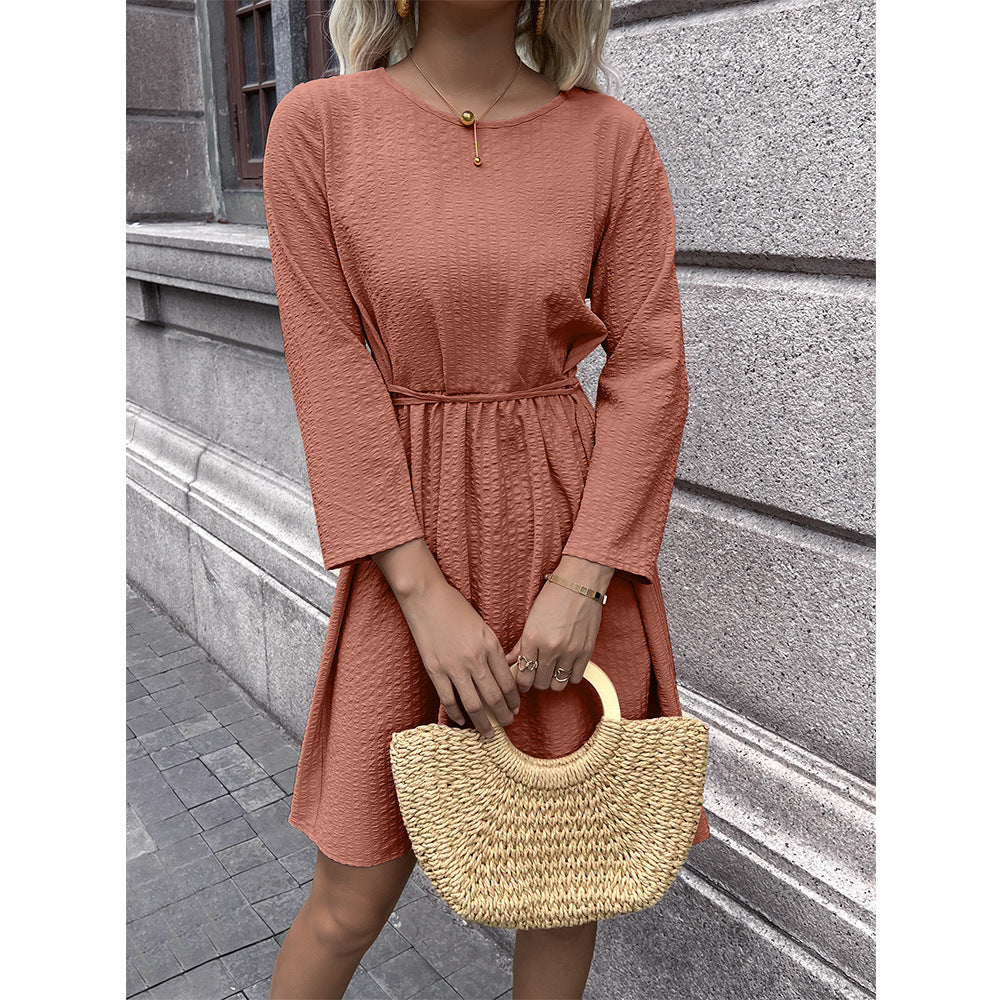 Casual dress for women with adjustable belt and 3/4 sleeves Lune London