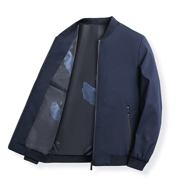 Modern transition jacket for men with practical high collar Lune London