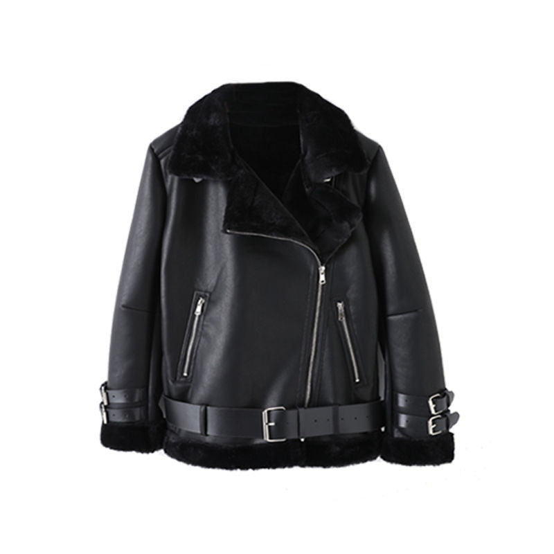 Veste en faux cuir élégante pour femmes avec doublure amovible Chic & Stil