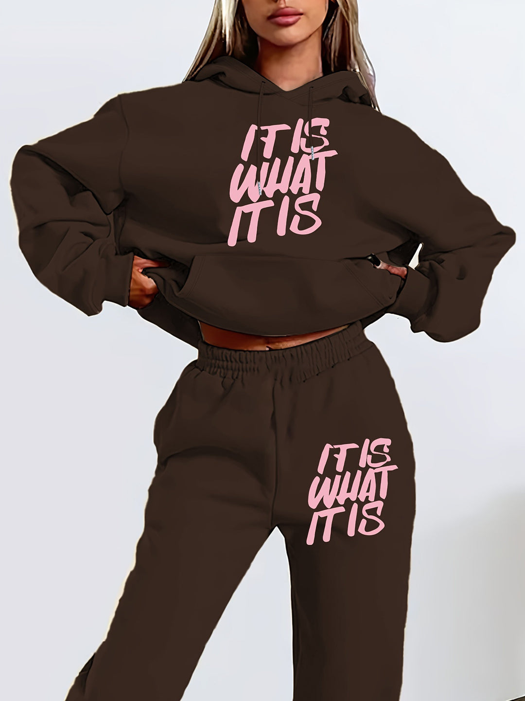 Ensemble de survêtement pour femmes avec impression élégante et coupe décontractée Chic & Stil