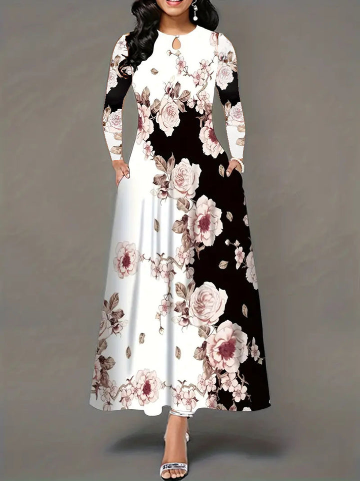 Lune London Floral Print Maxi Dress for Women