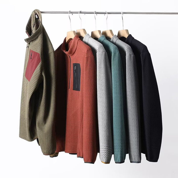 Pull fonctionnel femme avec col montant et fermeture éclair pratique Chic & Stil