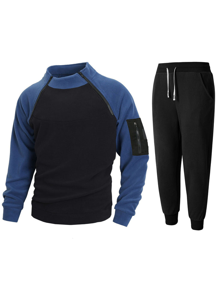 Functional sweater for men with high collar and edges Lune London