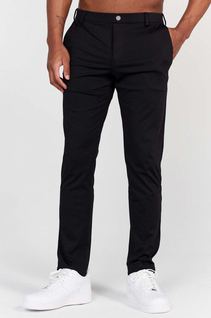 Lune London elastic slim fit chinos for men