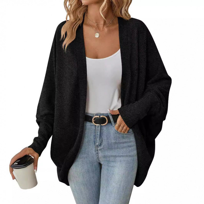 Women casual knitted cardigan with oversized fit and relaxed sleeves Lune London