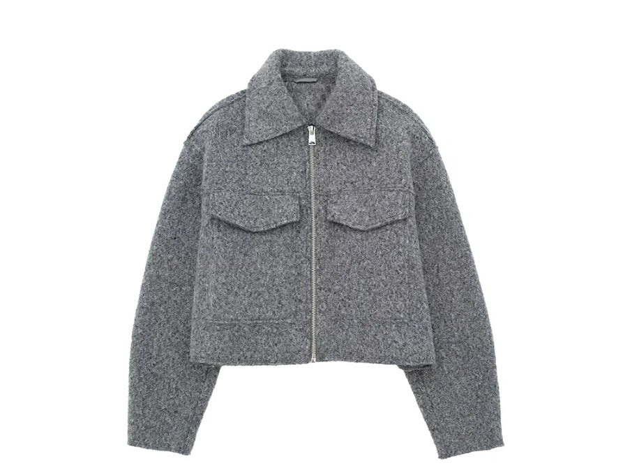 Lune London Women's Cropped Wool Jacket